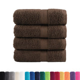 Vidaxx Premium Waschlappen solund 4 Stück braun 30x30 cm 600 g m²