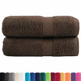 VidaXL Gästehandtücher Solund 2 St. 600 g m² 30x50 cm braun