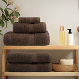 Vidaxl Bath Towels Solund 2 PCS 600 g M² 100x150 cm brun