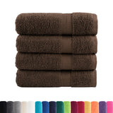 Vidaxl Bath towels Solund 4 pcs 600 g m² 100x150 cm brown