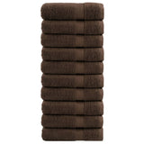 Vidaxx Badetücher Solund 10 Stück 600 g m² 100x150 cm braun