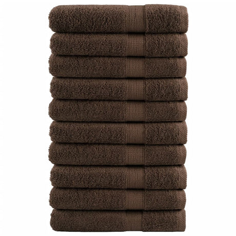 Vidaxx Saunatücher Solund 10 Stück 600 g m² 80x200 cm braun