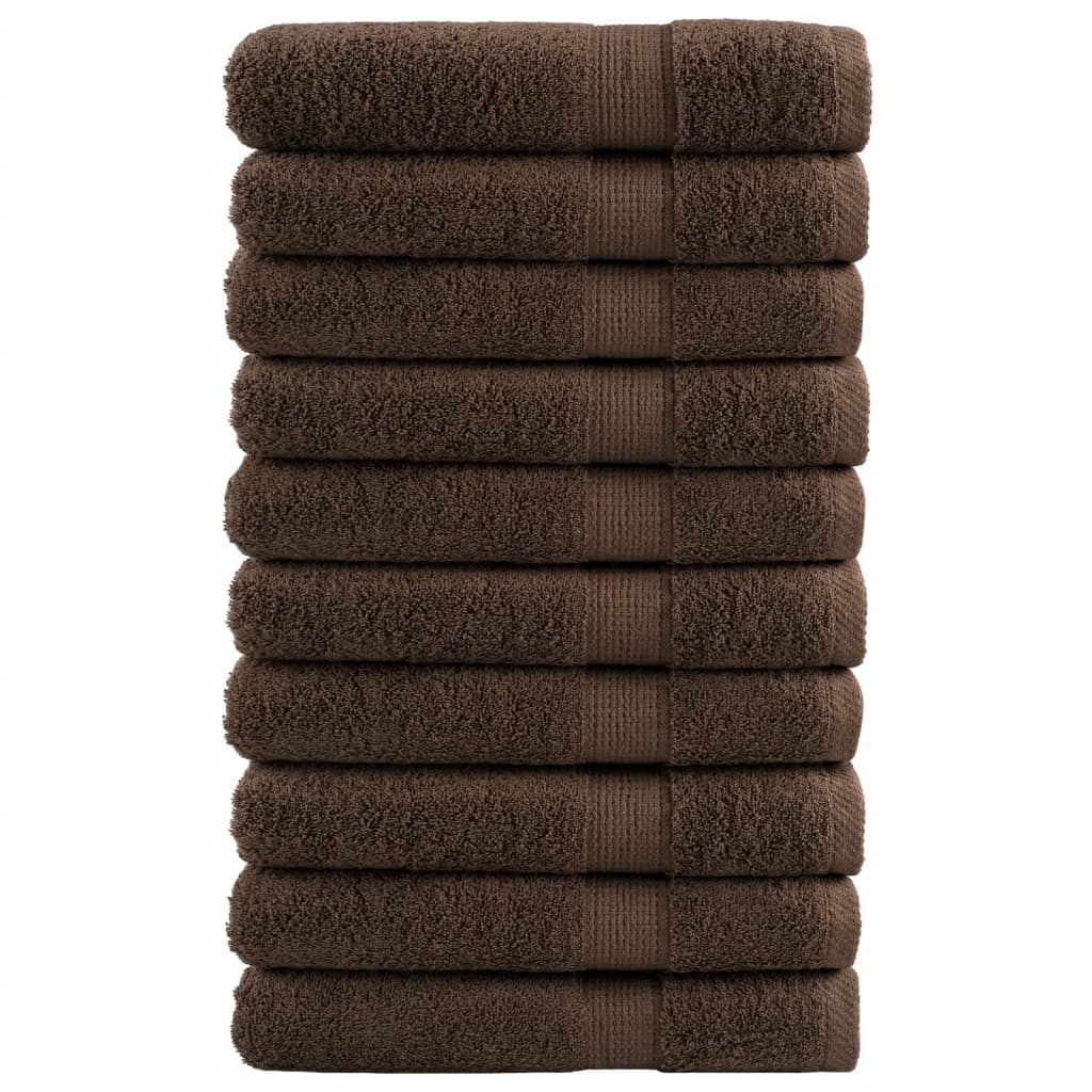 Vidaxx Saunatücher Solund 10 Stück 600 g m² 80x200 cm braun