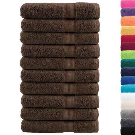 Vidaxx Saunatücher Solund 10 Stück 600 g m² 80x200 cm braun