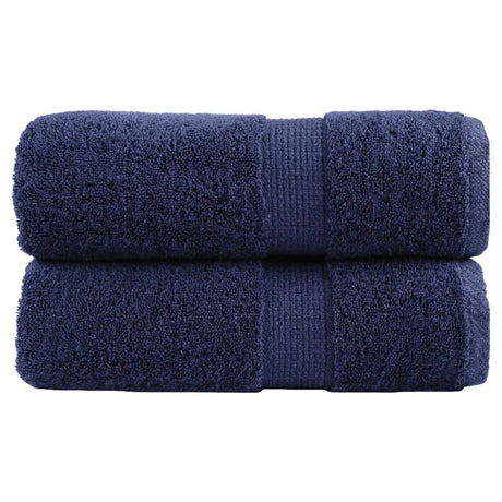 Vidaxx Premium Waschlappen Solund 2 Stück Marineblau 30x30 cm 600 g m²