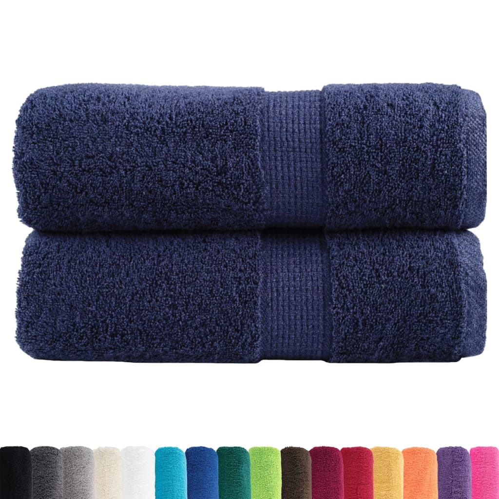 Vidaxx Premium Waschlappen Solund 2 Stück Marineblau 30x30 cm 600 g m²