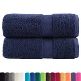 Vidaxx Premium Waschlappen Solund 2 Stück Marineblau 30x30 cm 600 g m²