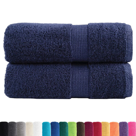 Vidaxx Premium Waschlappen Solund 2 Stück Marineblau 30x30 cm 600 g m²
