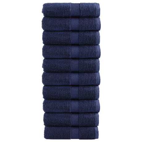 Vidaxx Premium Waschlappen Solund 10 Stück Marineblau 30x30 cm 600 g m²