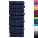 Vidaxx Premium Waschlappen Solund 10 Stück Marineblau 30x30 cm 600 g m²