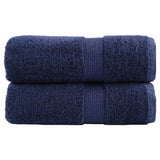 VidaXL Gästetücher SOLUND 2 Stk. 600 g m² 30x50 cm Marineblau