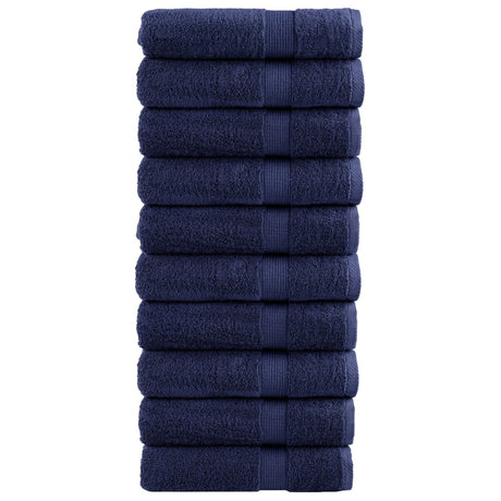 VidaXL Badetücher Solund 10 Stück 600 g m² 100x150 cm Marineblau