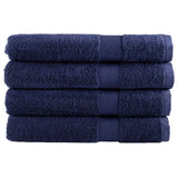 VidaXL Saunatücher Solund 4 Stück 600 g m² 80x200 cm Marineblau