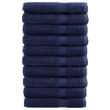VidaXL Saunatücher Solund 10 Stück 600 g m² 80x200 cm Marineblau