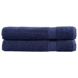 Vidaxx Handtücher Solund 2 Stück 600 g m² 100x200 cm Marineblau