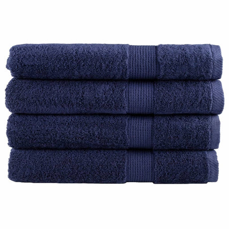 Vidaxx Handtücher Solund 4 Stück 600 g m² 100x200 cm Marineblau