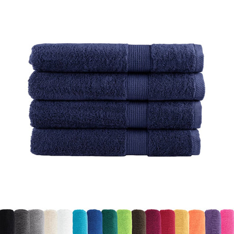 Vidaxx Handtücher Solund 4 Stück 600 g m² 100x200 cm Marineblau
