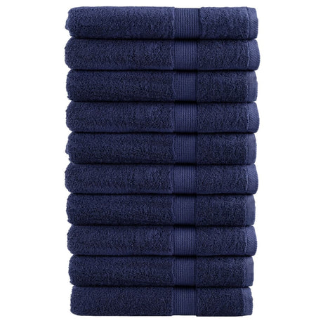 Vidaxx Handtücher Solund 10 Stück 600 g m² 100x200 cm Marineblau