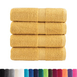 Vidaxx Premium Waschlappen solide 4 Stück Gold 30x30cm 600 g m²