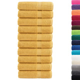 Vidaxx Handtücher Solund 10 Stück 600 g m² 50x100 cm goldfarben