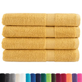 VidaXL Saunatücher Solund 4 Stk. 600 g m² 80x200 cm goldfarben