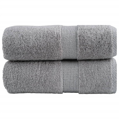 VidaXL Gästetücher SOLUND 2 Stk. 600 g m² 30x30 cm grau