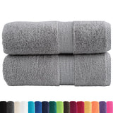 VidaXL Gästetücher SOLUND 2 Stk. 600 g m² 30x30 cm grau