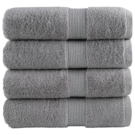 VidaXL Gästetücher SOLUND 4 Stk. 600 g m² 30x30 cm grau