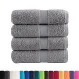 VidaXL Gästetücher SOLUND 4 Stk. 600 g m² 30x30 cm grau