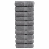 VidaXL Gästetücher SOLUND 10 Stk. 600 g m² 30x50 cm grau