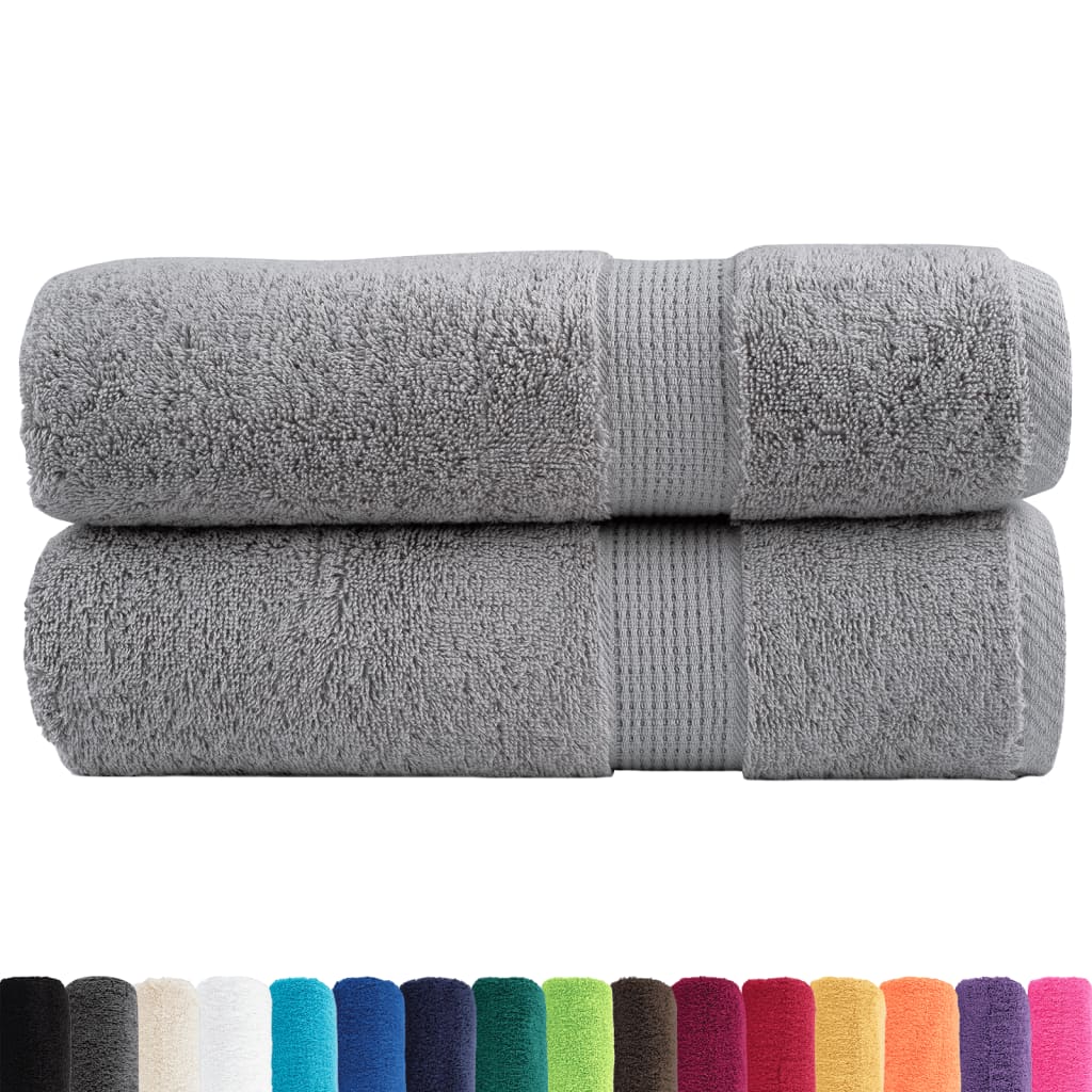 Vidaxx Handtücher Solund 2 Stück 600 g m² 50x100 cm grau