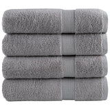 Toallas Vidaxl Solund 4 PCS 600 g m² 50x100 cm de gris