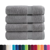 VidaXL Handtücher SOLUND 4 Stück 600 g m² 50x100 cm grau