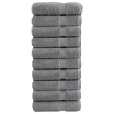 Vidaxx Handtücher Solund 10 Stück 600 g m² 50x100 cm grau