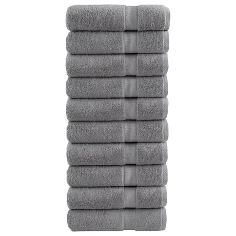 Vidaxx Handtücher Solund 10 Stück 600 g m² 50x100 cm grau
