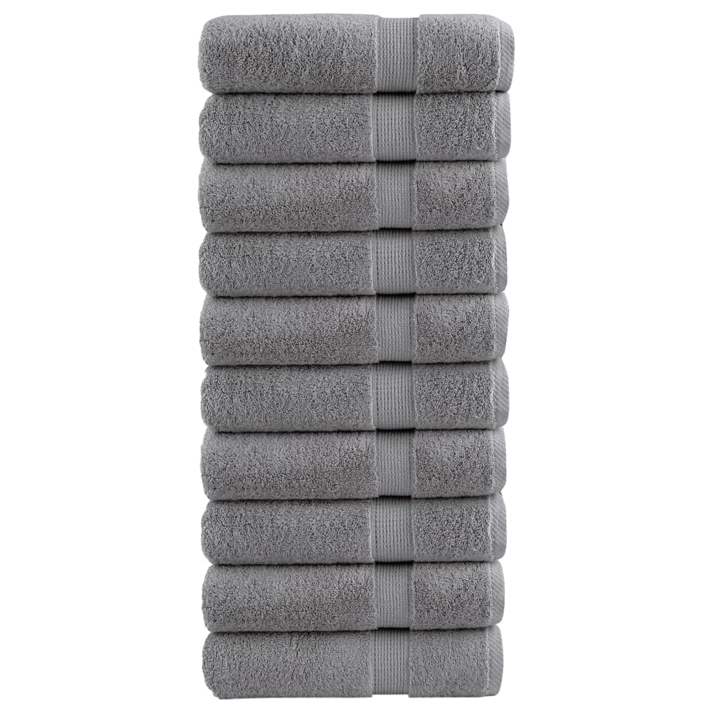 Serviettes Vidaxl Solund 10 PCS 600 g m² 50x100 cm Gray