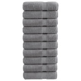 Toallas Vidaxl Solund 10 PCS 600 g m² 50x100 cm de gris