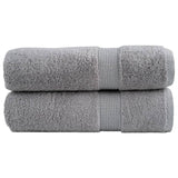 Vidaxl Bath towels Solund 2 pcs 600 g m² 70x140 cm gray