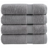 Vidaxl Bath towels Solund 4 pcs 600 g m² 70x140 cm Gray