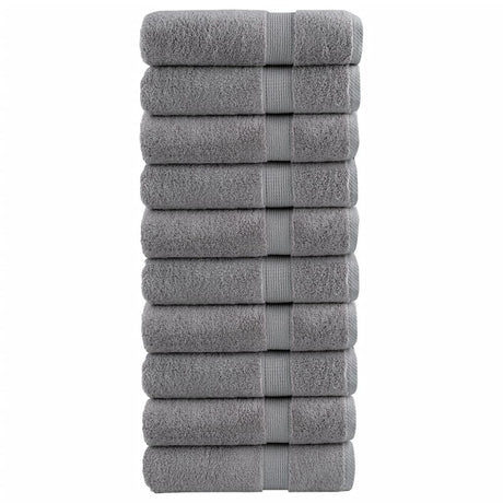 VidaXL Badetücher SOLUND 10 Stück 600 g m² 70x140 cm grau