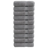 Vidaxl Bath Towels Solund 10 PCS 600 G m² 100x150 cm grå