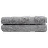 Vidaxl Sauna Cloths Solund 2 PCS 600 G m² 80x200 cm grå