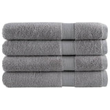 VidaXL Saunatücher Solund 4 Stk. 600 g m² 80x200 cm Grau