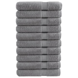 Vidaxl sauna cloths Solund 10 pcs 600 g m² 80x200 cm gray