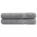 Vidaxx Handtücher Solund 2 Stück 600 g m² 100x200 cm grau