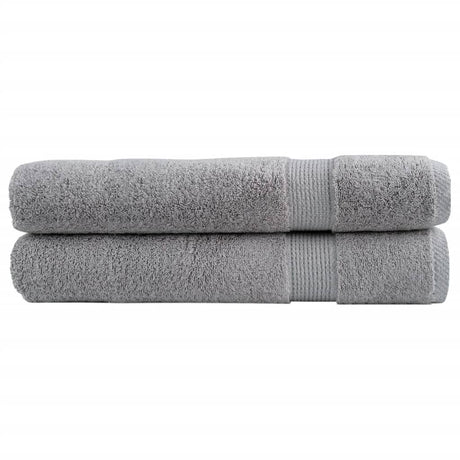 Vidaxx Handtücher Solund 2 Stück 600 g m² 100x200 cm grau