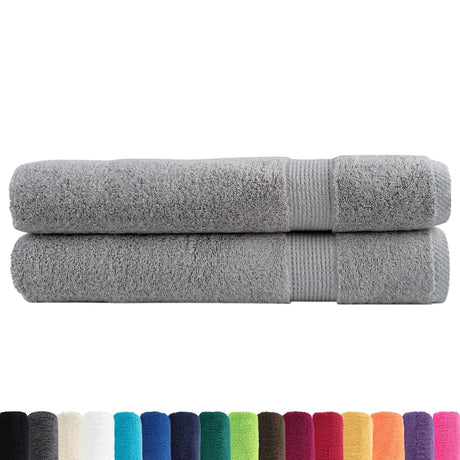 Vidaxx Handtücher Solund 2 Stück 600 g m² 100x200 cm grau