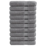 Vidaxx Handtücher Solund 10 Stück 600 g m² 100x200 cm grau