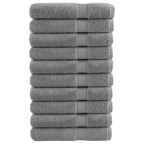 Vidaxx Handtücher Solund 10 Stück 600 g m² 100x200 cm grau