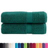 Vidaxl Bath towels Solund 2 pcs 600 g m² 70x140 cm green